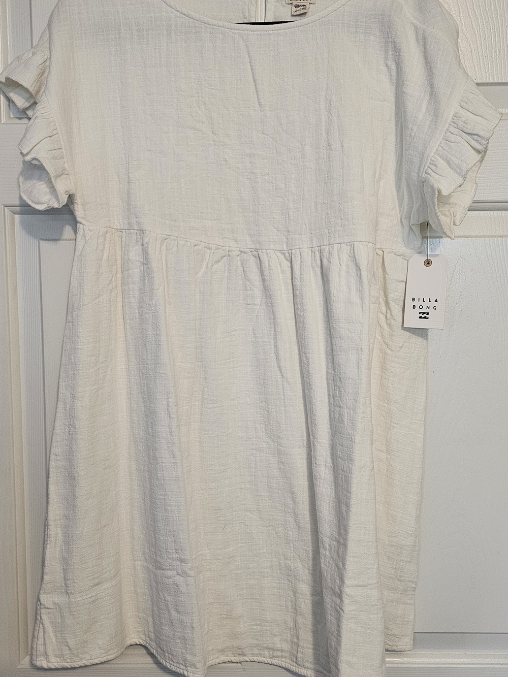Billabong White Gauze Babydoll Dress